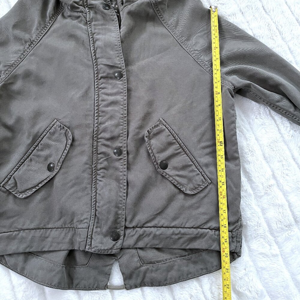 AEO American Eagle Hooded Military Jacket (Green) XS - Picture 10 of 12